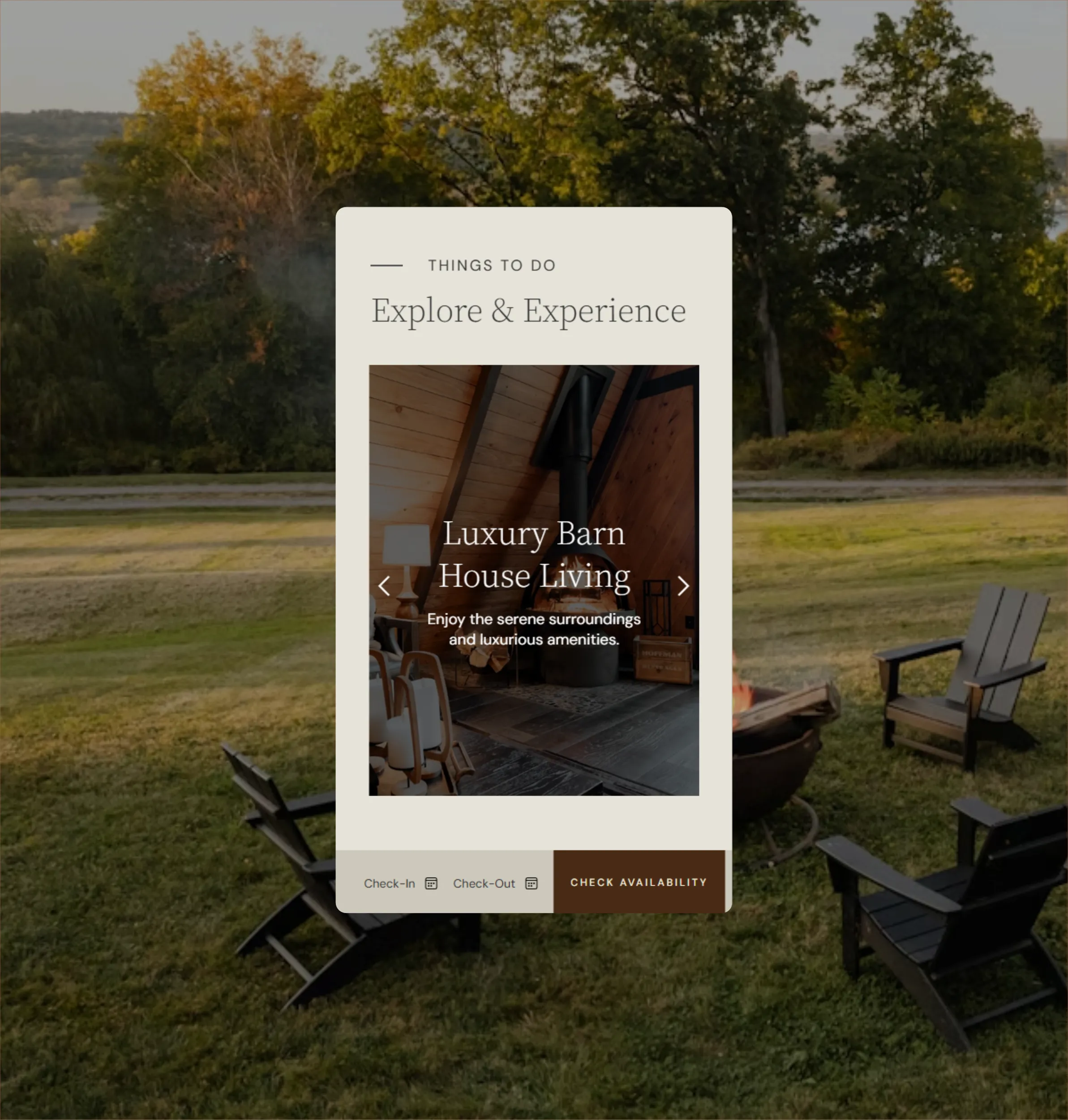 Experience section of the Lilac Valley website